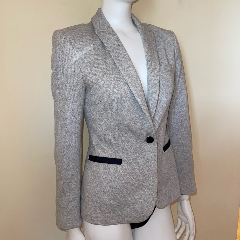 Zara one button blazer with shoulder pads